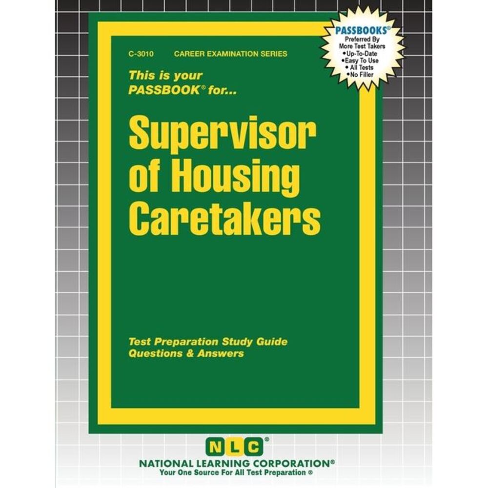 Supervisor of Housing Caretakers -- Passbooks